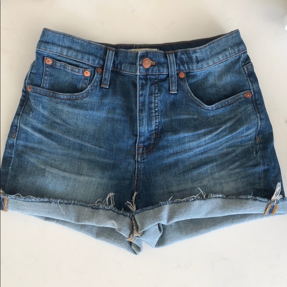 Madewell High Rise Denim Shorts